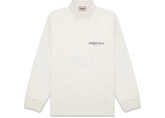 Fear of God Essentials Long Sleeve Polo - Light Heather Oatmeal (FW20)
